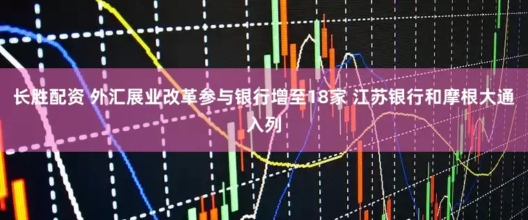 长胜配资 外汇展业改革参与银行增至18家 江苏银行和摩根大通入列