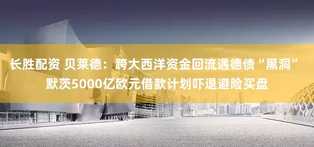 长胜配资 贝莱德：跨大西洋资金回流遇德债“黑洞” 默茨5000亿欧元借款计划吓退避险买盘